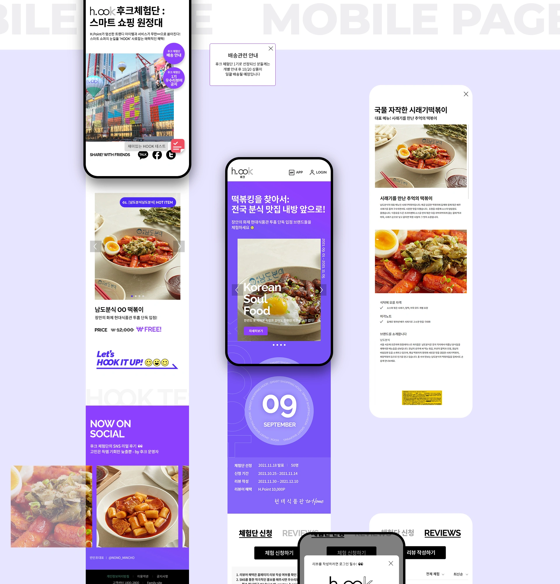 h.Point 후크 체험단 마이크로 사이트 작업